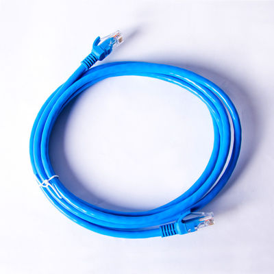 Isolasi HDPE Kabel Lan Ethernet 1.5m Biru CCA Cat6 Kabel Patch UTP