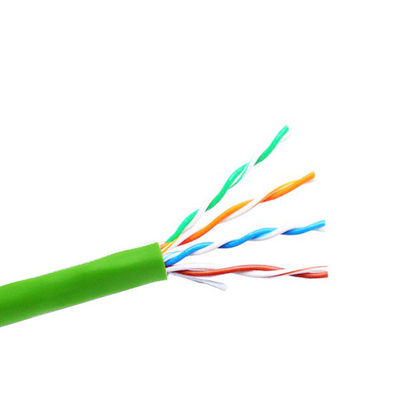 Bare Copper 1000ft Long Cat 5e Kabel Ethernet Tingkat Transmisi 100Mbps