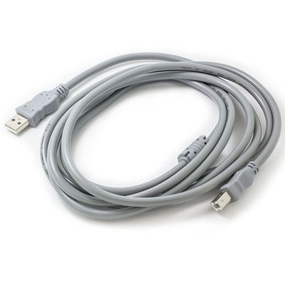 Gray A Male To B Male Transfer Data Kabel USB 2.0 5M Disesuaikan