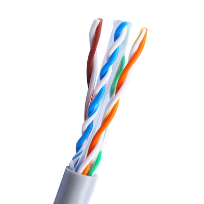 250Mhz UTP 4 Pair Solid Copper Wire Ethernet Cat 6 Kabel Komunikasi