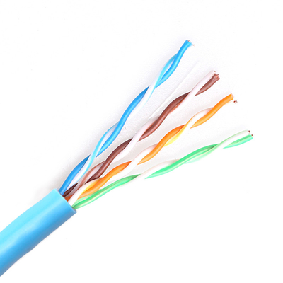 Kabel UTP Ethernet Lan 4 Pasang Tembaga Telanjang Dengan Konduktor BC CCA
