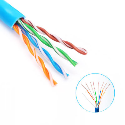 Kabel ethernet 305m lan berkualitas tinggi 4pair kabel jaringan utp cat5e tembaga telanjang