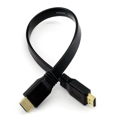 1.4 Versi Monitor Komputer Kabel Datar HDMI dengan Jaket PVC