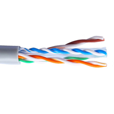UTP 0.55mm CCA 23AWG HDPE Unshielded Cat6 Kabel Lan Ethernet Kecepatan Tinggi