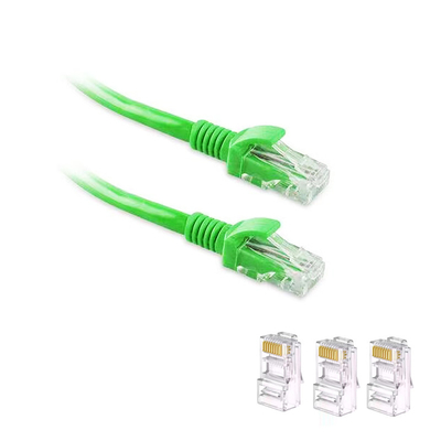 Harga Pabrik 0.51mm CCA Cat5e Kabel Kecepatan Tinggi PVC Insulated Ethernet Patch Cord