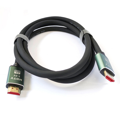 Kabel HDMI Kecepatan Tinggi 60HZ Kabel Video Berlapis Emas 18gbps Dengan Ethernet